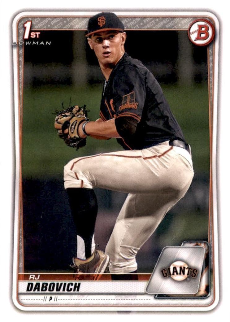 RJ Dabovich 2020 bowman Bowman Draft