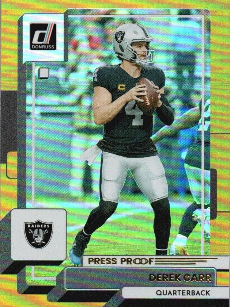 Derek Carr 2022 panini Donruss
