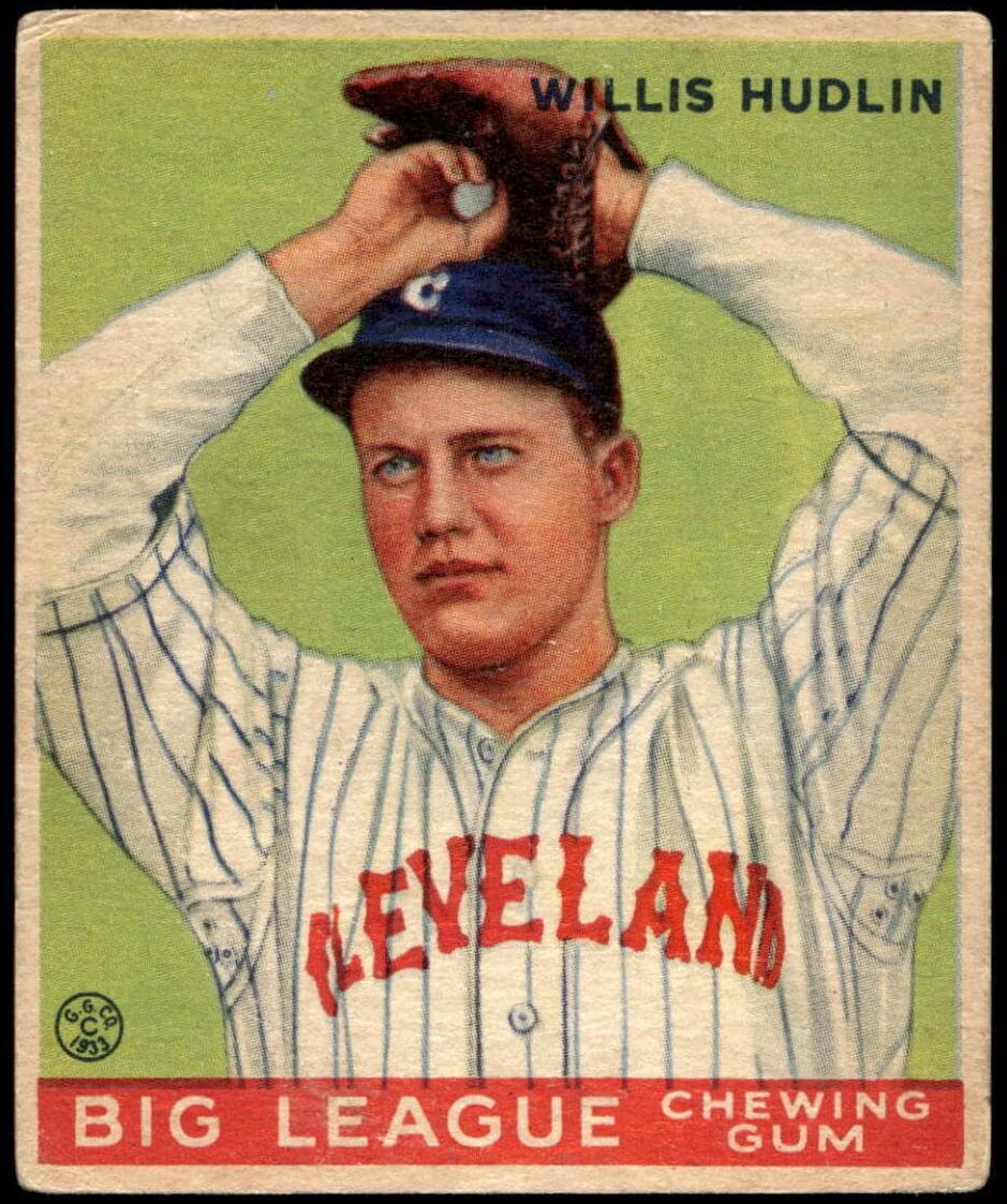Willis Hudlin 1933 unknown Goudey