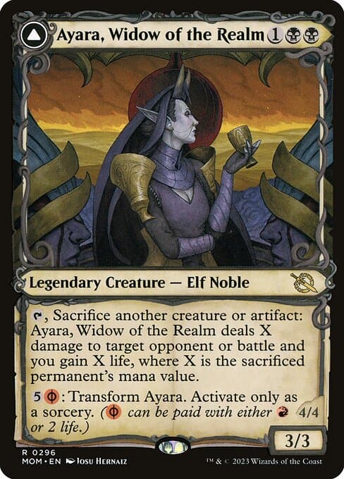 Ayara, Widow of the Realm // Ayara, Furnace Queen #296