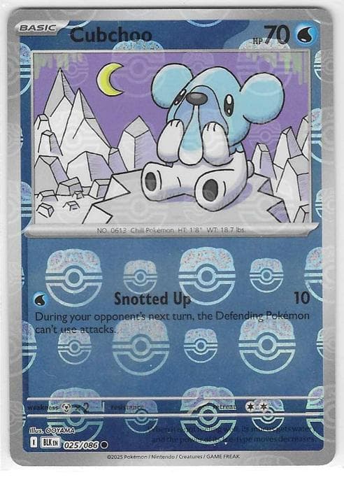 Cubchoo trading card