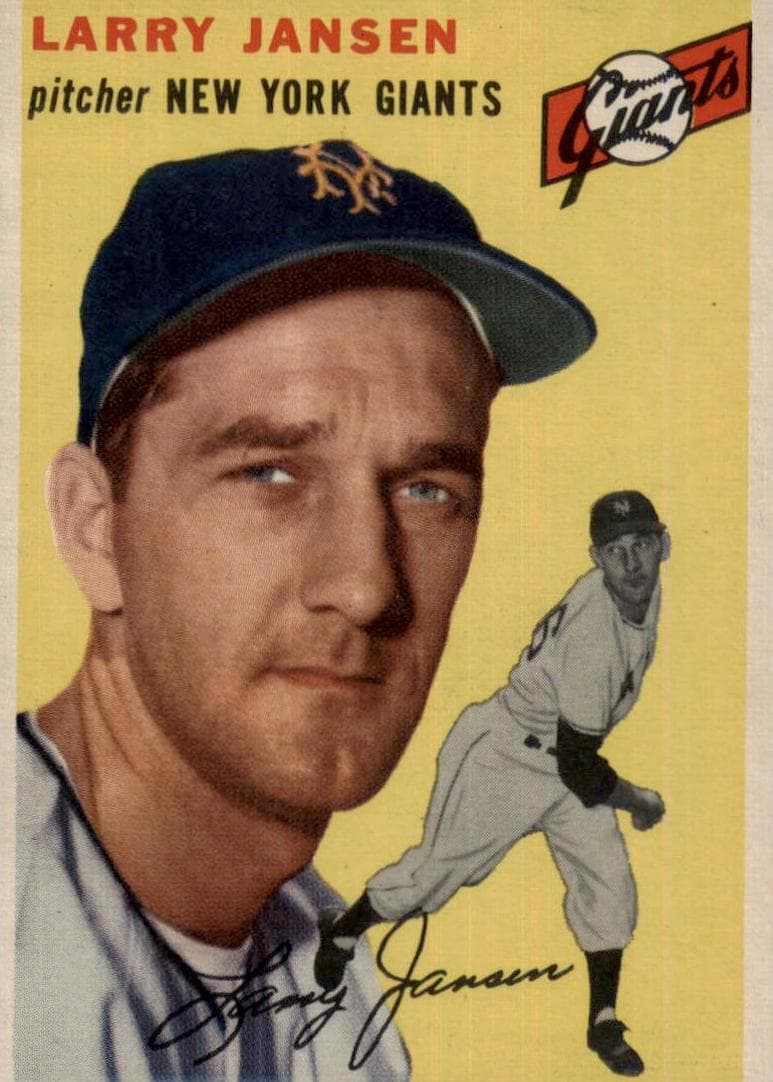 Larry Jansen 1954 topps Topps