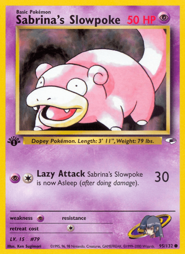 Sabrina's Slowpoke 1999 Pokemon