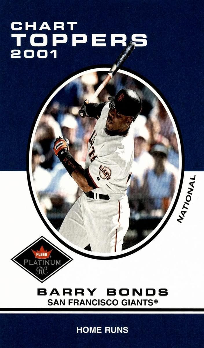 Barry Bonds 2001 fleer Fleer Platinum