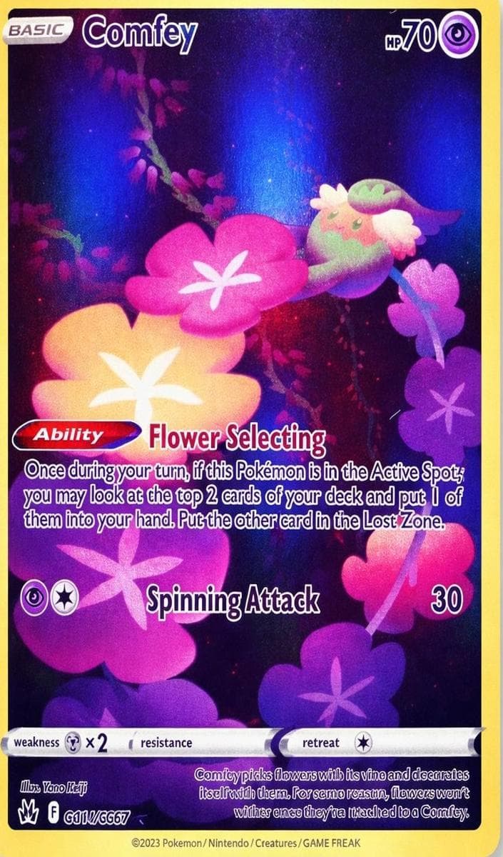 Comfey trading card