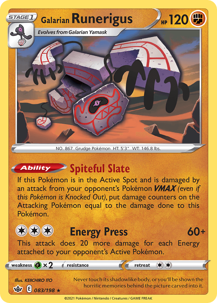 Galarian Runerigus Pokemon