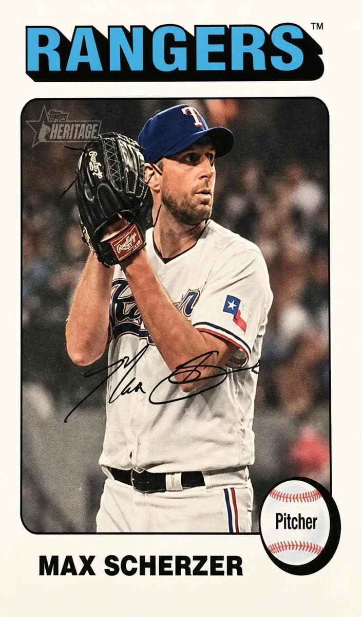 Max Scherzer 2024 topps Topps Heritage