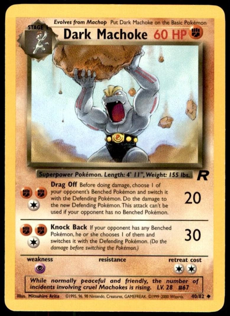 Dark Machoke trading card