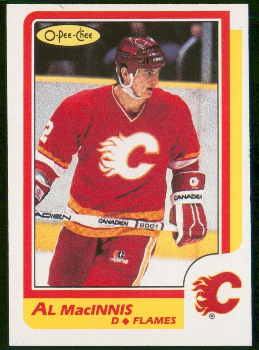 Al MacInnis 1986 topps O-Pee-Chee