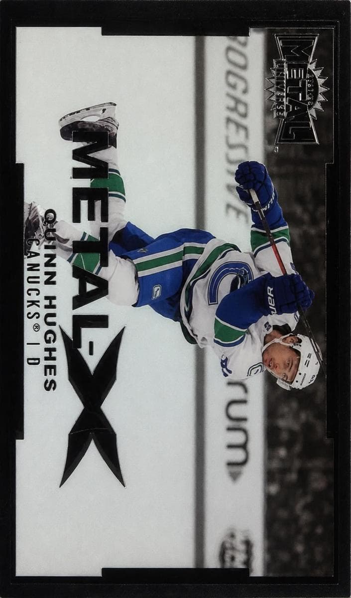 Quinn Hughes 2021 fleer SkyBox Metal Universe