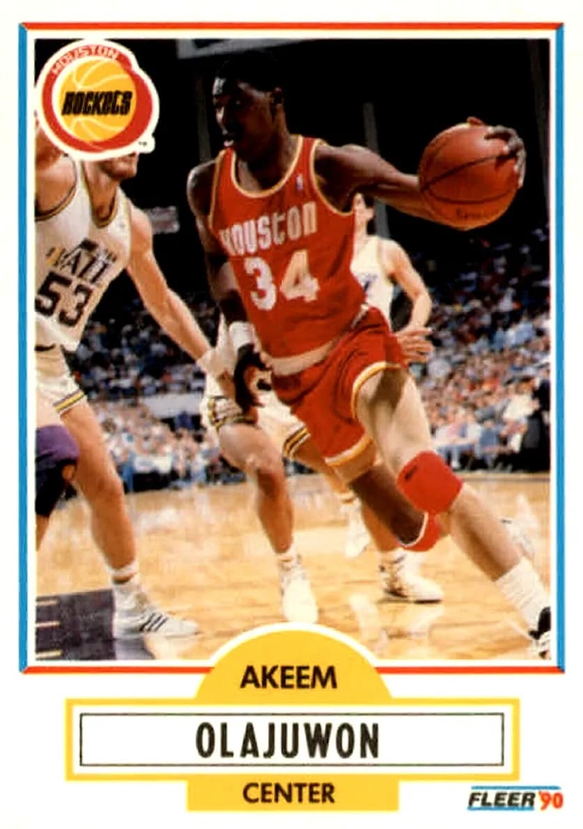 Akeem Olajuwon 1990 fleer Fleer