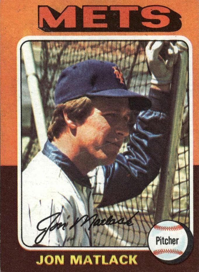 Jon Matlack 1975 topps Topps
