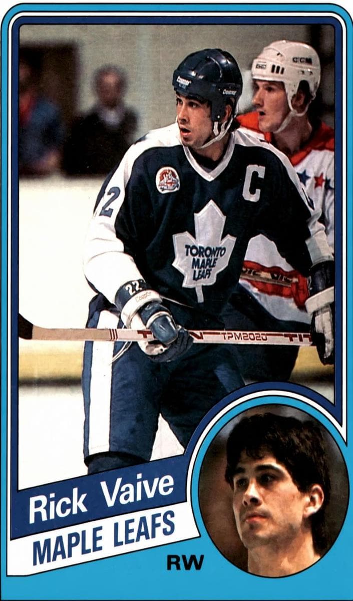 Rick Vaive 1984 topps O-Pee-Chee