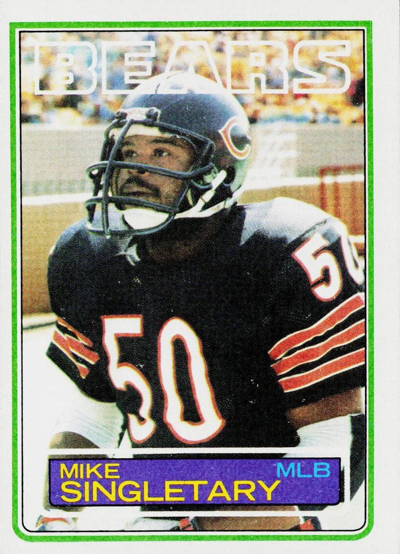 Mike Singletary trading card
