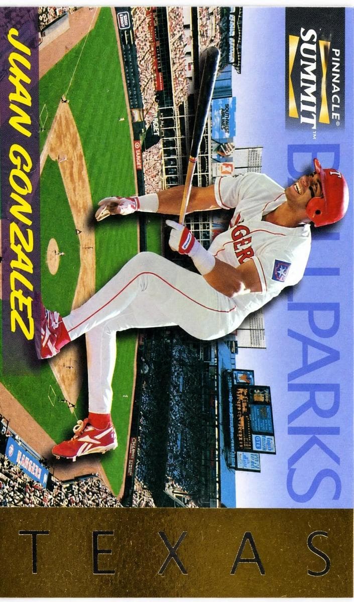 Juan Gonzalez 1996 unknown Pinnacle Summit