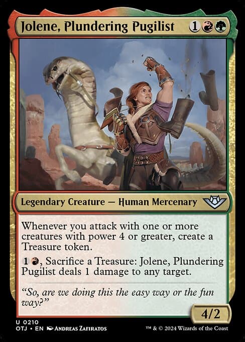 Jolene, Plundering Pugilist 2024 Magic: The Gathering Outlaws of Thunder Junction