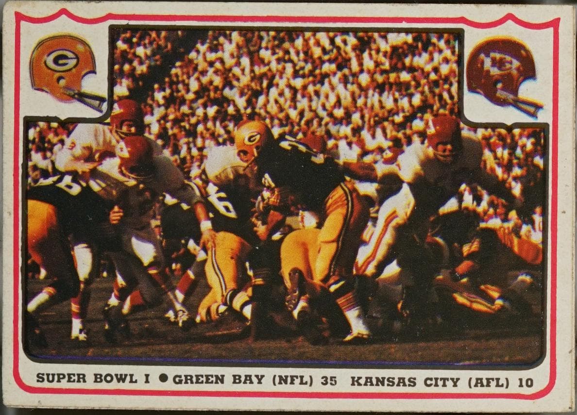 Super Bowl I 1976 fleer
