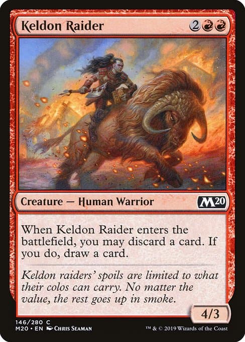 Keldon Raider 2018 Magic: The Gathering Dominaria