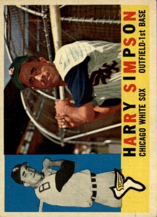 Harry Simpson 1960 topps Topps