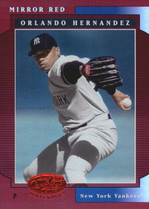 Orlando Hernandez 2001 leaf Leaf Certified Materials