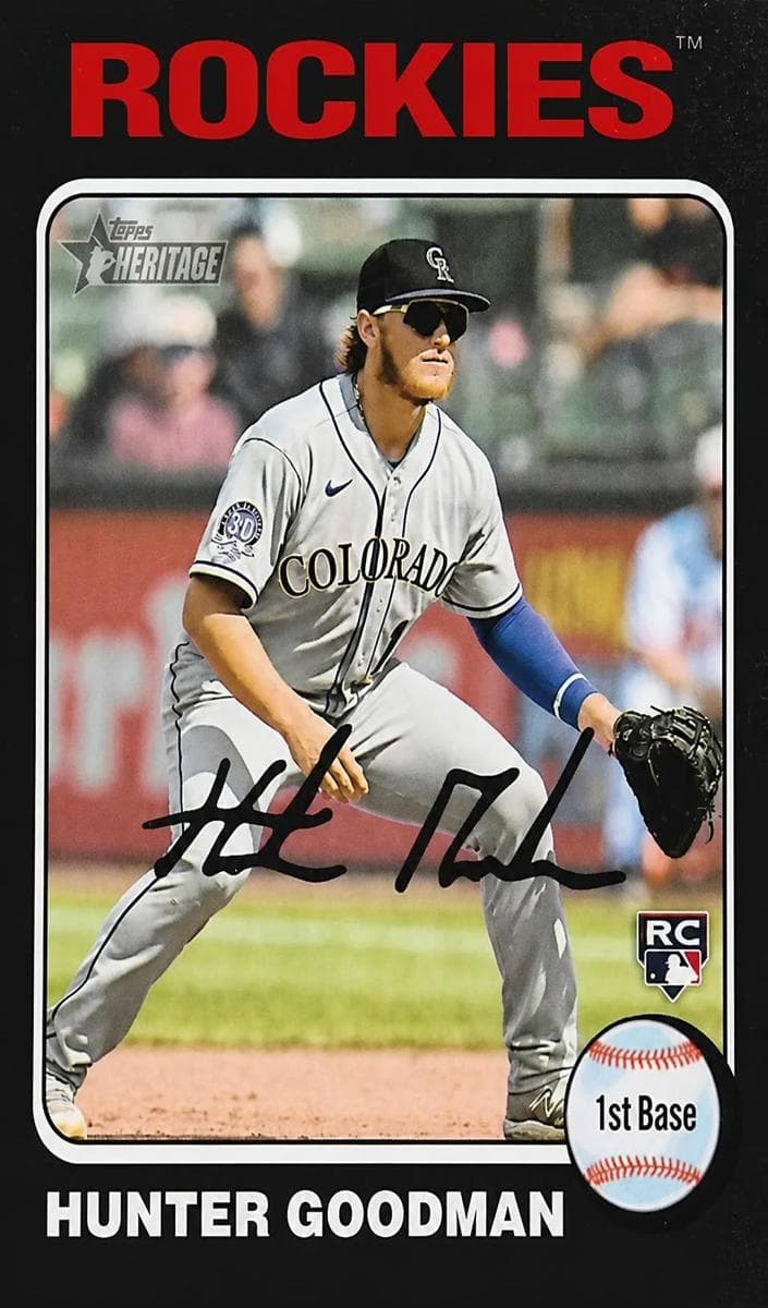 Hunter Goodman trading card