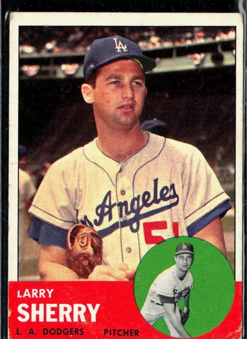 Larry Sherry 1963 topps Topps