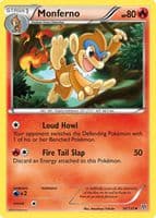 Monferno trading card