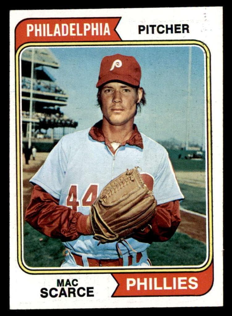 Mac Scarce 1974 topps Topps