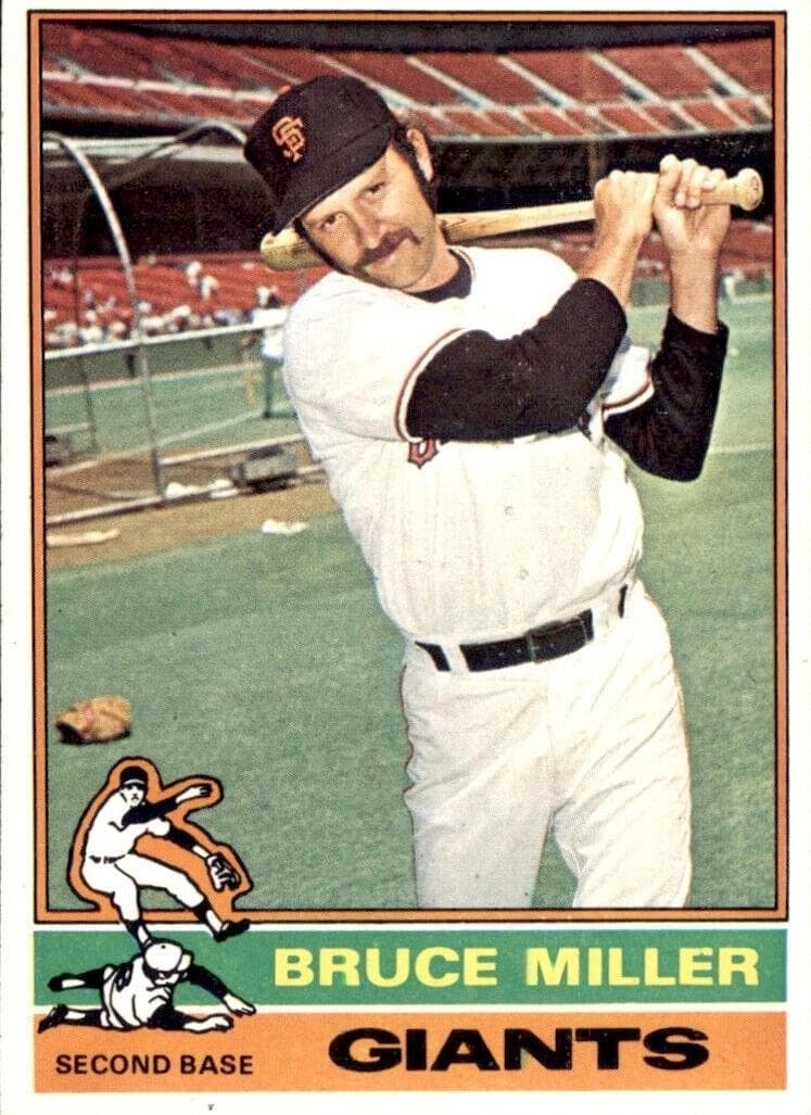 Bruce Miller 1976 topps Topps