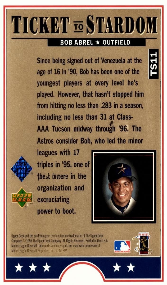 Bob Abreu 1997 upper-deck Upper Deck