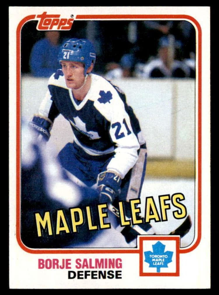 Borje Salming 1981 topps Topps