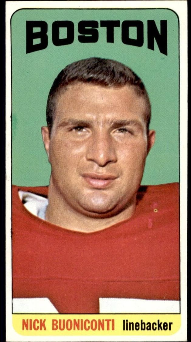 Nick Buoniconti 1965 topps Topps