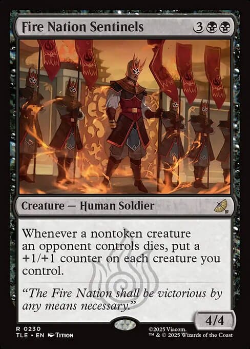 Fire Nation Sentinels 2025 Magic: The Gathering Avatar: The Last Airbender Eternal