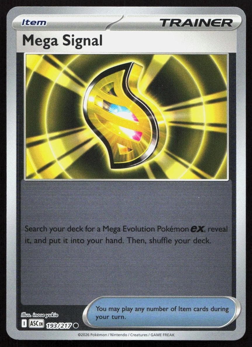 Mega Signal trading card