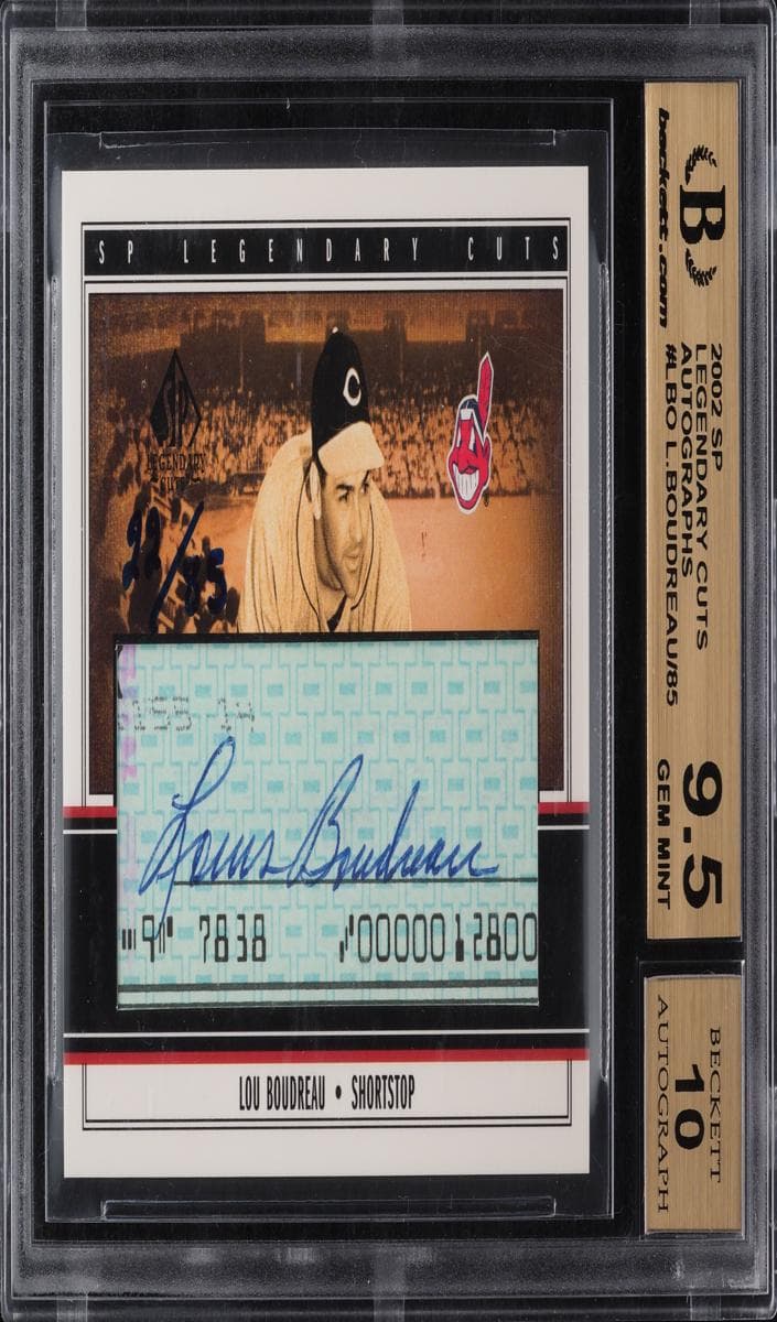 Lou Boudreau trading card