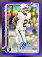 Ashton Jeanty 2025 topps Topps Chrome Rookie Autographs - Pink Refractor