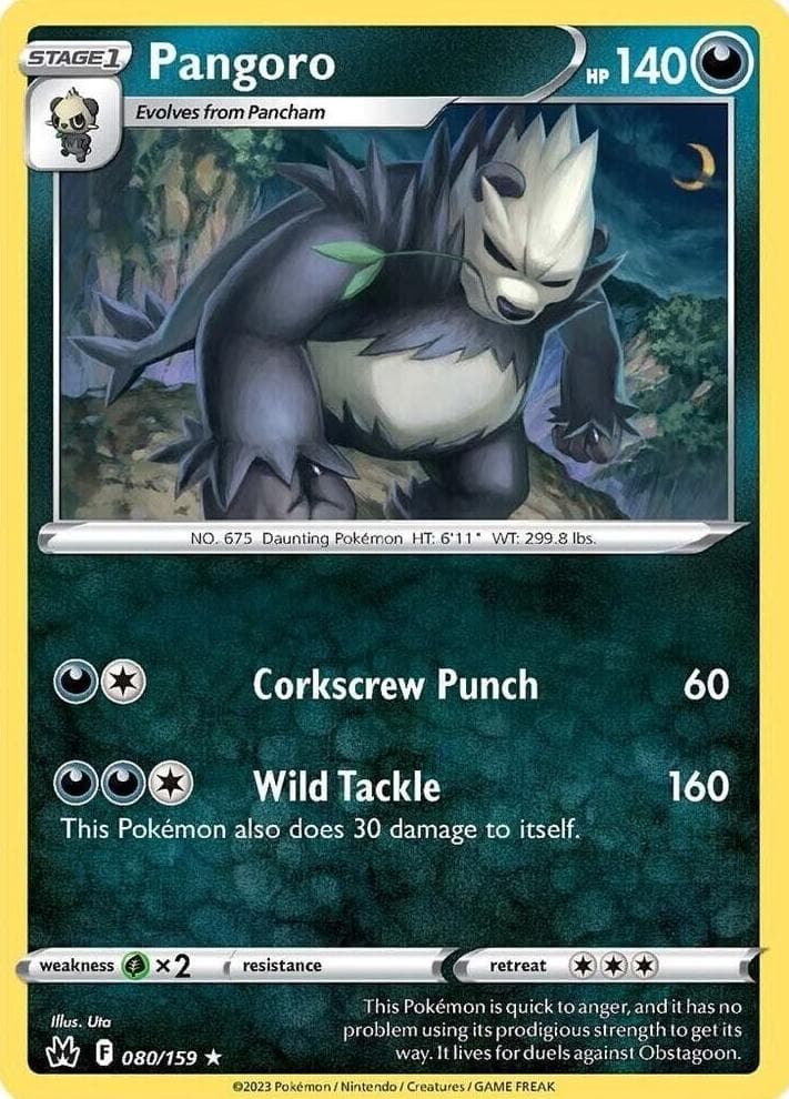 Pangoro trading card