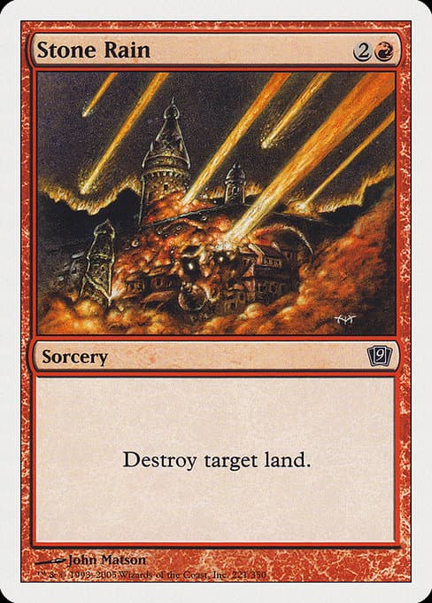 Stone Rain 2001 Magic: The Gathering 7th Edition