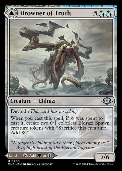Drowner of Truth // Drowned Jungle 2024 Magic: The Gathering Modern Horizons 3