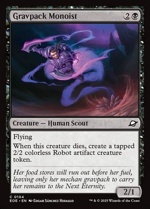 Gravpack Monoist 2025 Magic: The Gathering Edge of Eternities