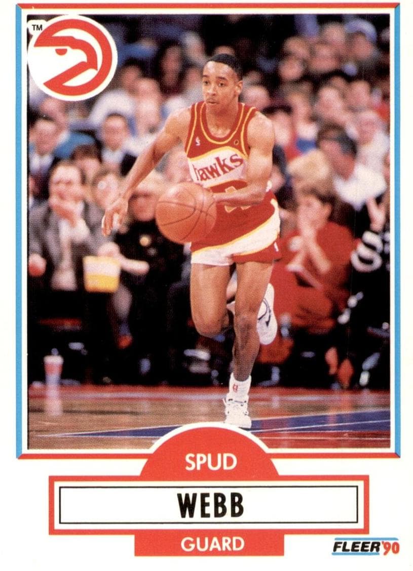 Spud Webb 1990 fleer Fleer