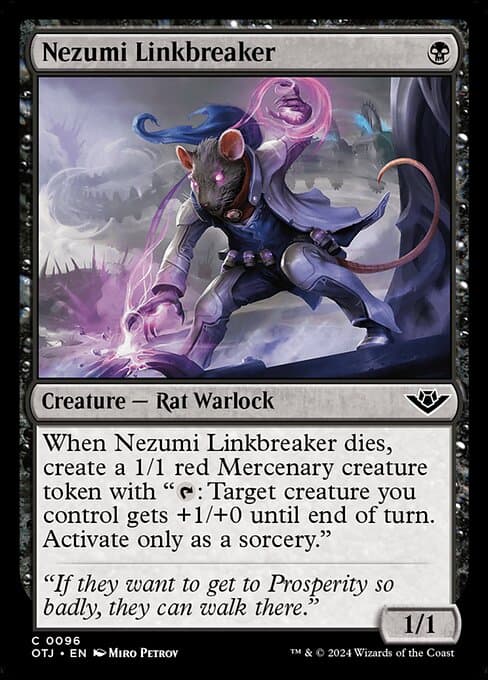 Nezumi Linkbreaker 2024 Magic: The Gathering Outlaws of Thunder Junction