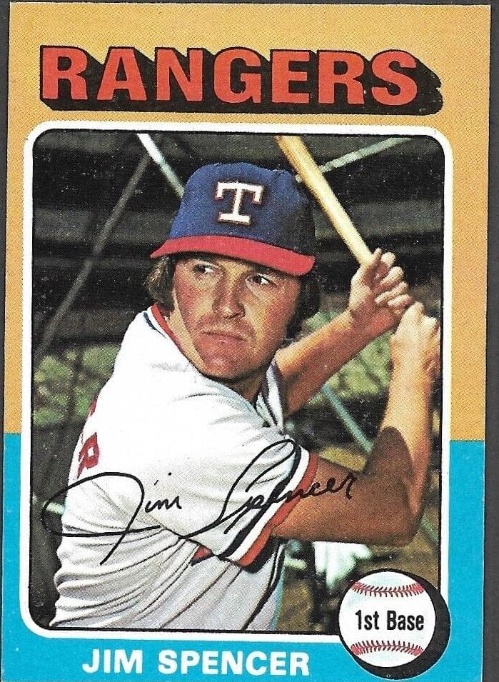 Jim Spencer 1975 topps Topps