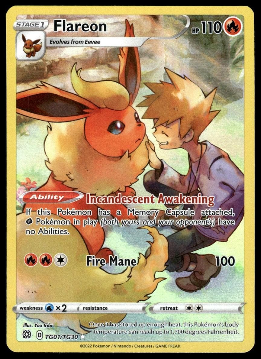 Flareon trading card