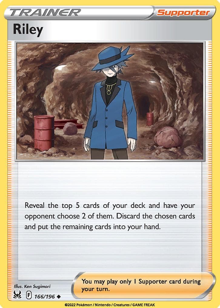 Riley trading card