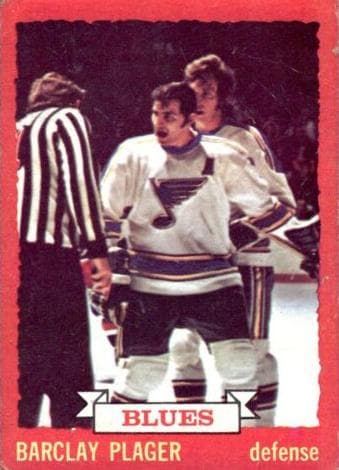 Barclay Plager 1973 topps Topps