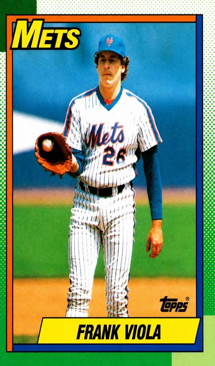 Frank Viola 1990 topps O-Pee-Chee