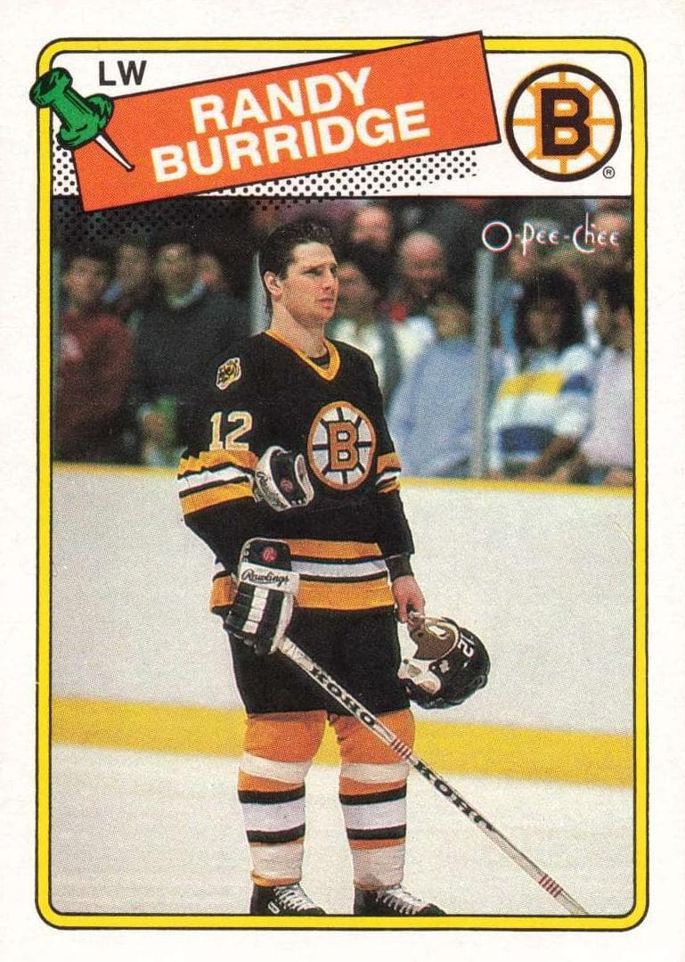Randy Burridge trading card