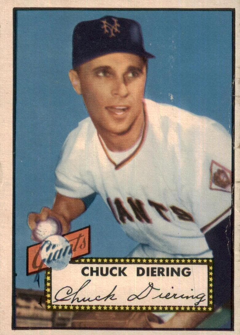 Chuck Diering 1952 topps Topps