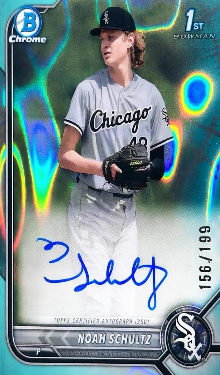 Noah Schultz trading card